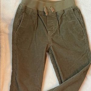 Hanna Andersson olive green soft corduroy pants